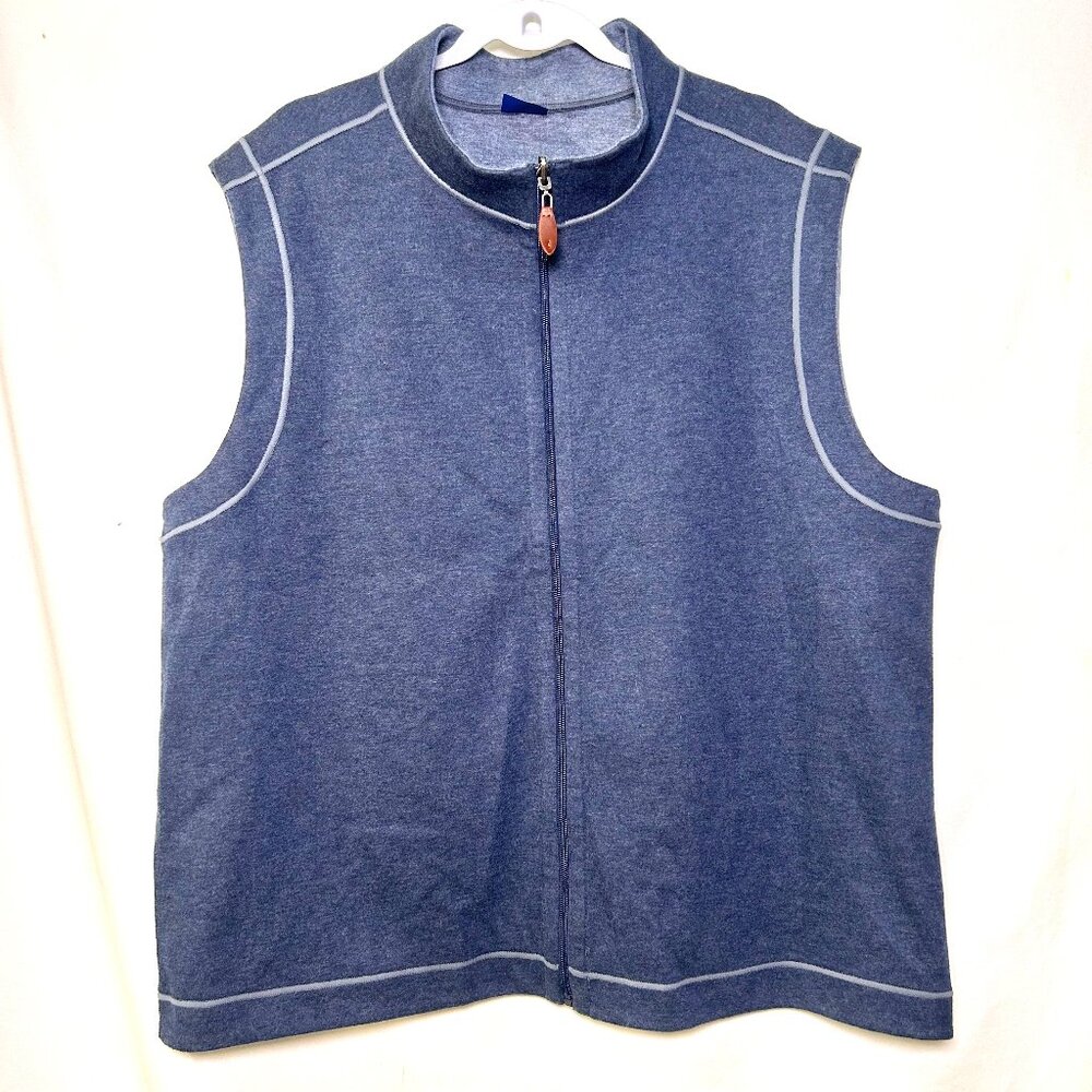 Wilkens Bros Blue Cotton Polyester Golf Vest XXL